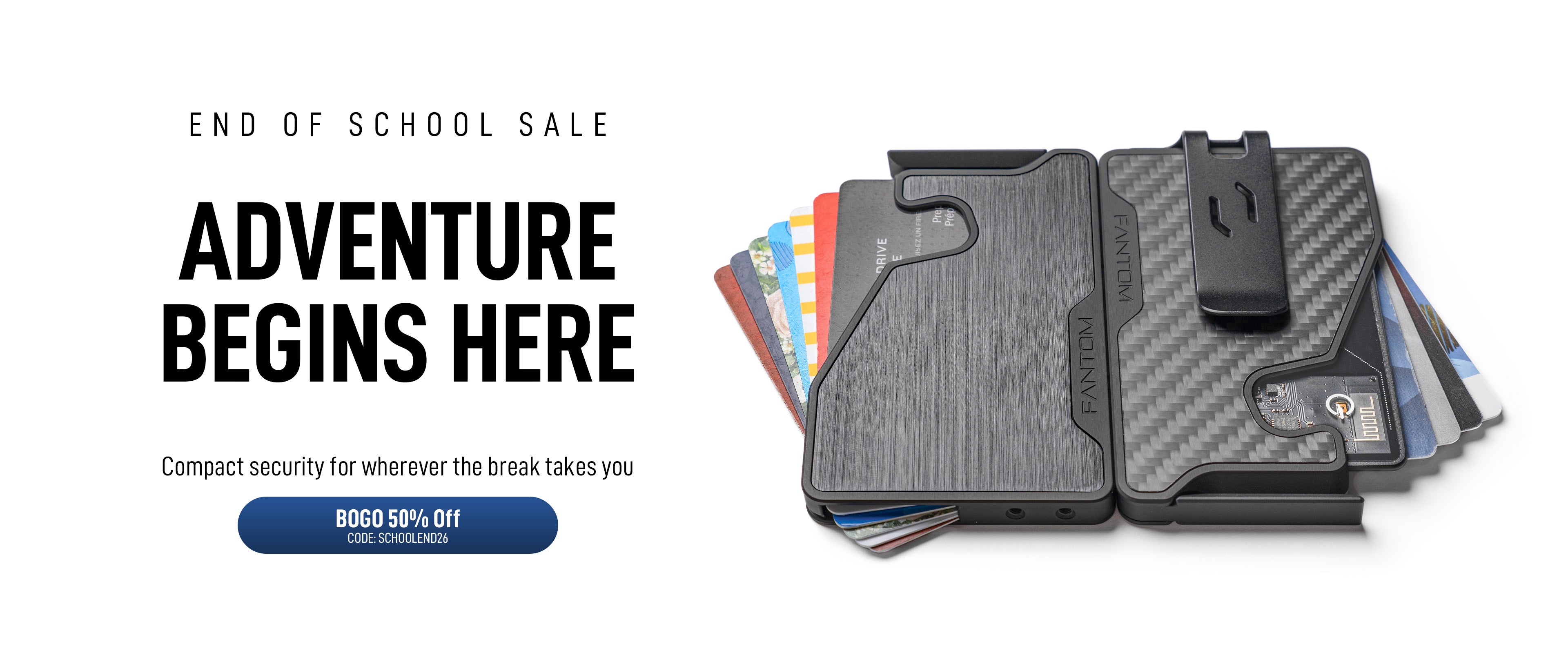 Fantom Wallet | Quick Access Minimalist Card-Fanning Slim Wallet